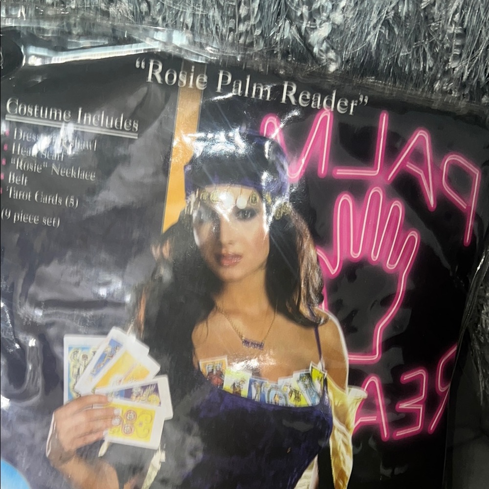 Rosie Palm Reader Costume with Cards - Picture 3 of 11